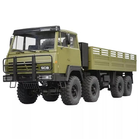 CROSSRC SC8 Metal Version 1/12 RC Military Truck 8X8 RC Car Dual Front Axle Steering Simulation Off-Road Vehicle KIT/RTR
