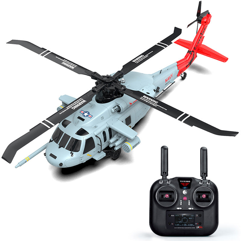 YXZNRC F09-H Naval Eagle RC Helicopter 6CH 6-Axis Gyro GPS Optical Flow Positioning 5.8G FPV Camera Dual Brushless Combat Helicopter
