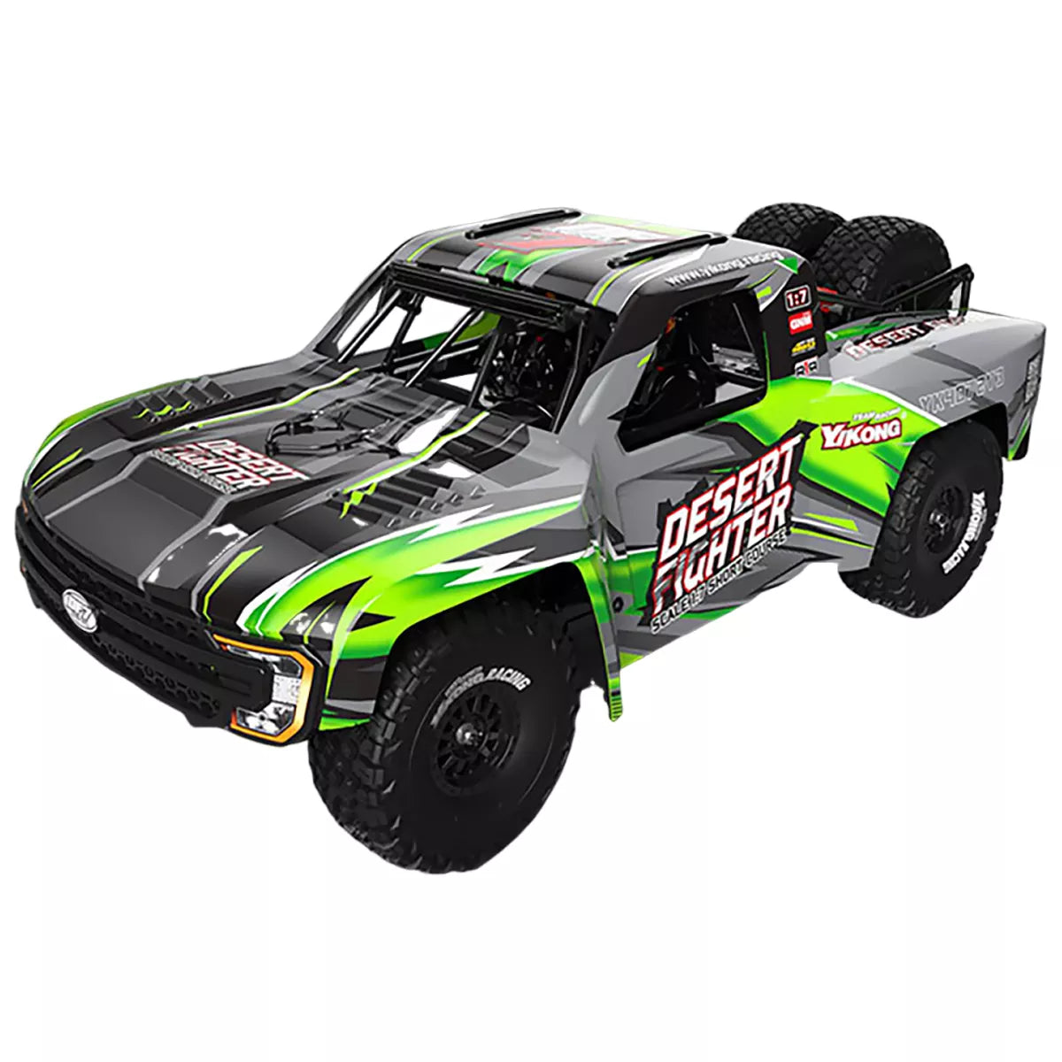 YIKONG YK4072 V3 DF7 1/7 6S Brushless 4WD RC Short Truck Rear Straight Bridge Desert RC Car High Quality Toy Car