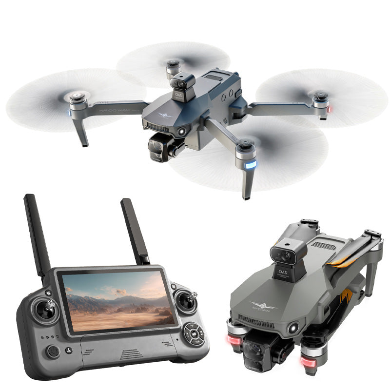 KF100 3-Axis Gimbal 4K Drone EIS Camera Large size Intelligent Obstacle Avoidance 10KM 5G GPS Quadcopter with Screen Remote control
