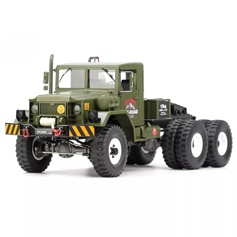 CROSSRC HC10 Military Truck 1/12 RC Car 6WD Transport Off-Road Tractor 10 Tires Dual Speed Vehicle KIT/RTR