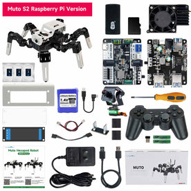 Yahboom 18DOF Muto S2 Hexapod Robot STEM Education Python Programming Robot with Raspberry Pi and NVIDIA Jetson NANO