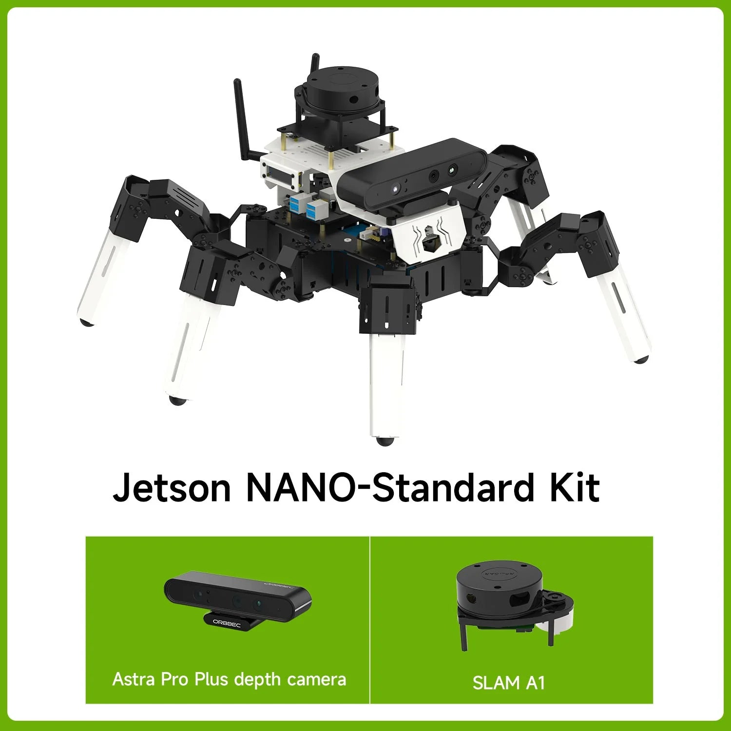 Yahboom 18DOF Muto RS Hexapod Robot ROS2 STEM Education Python Programming Robot for Raspberry Pi 4B and NVIDIA Jetson NANO