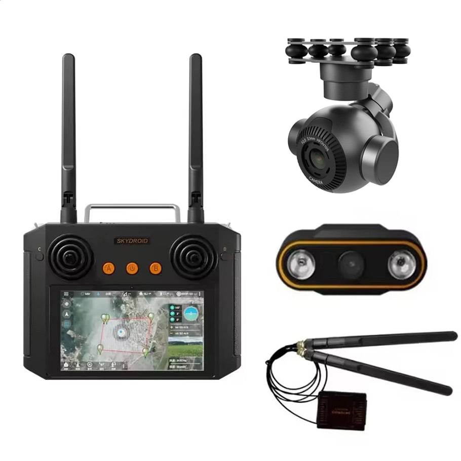 Skydroid H12 PRO Remote Control 3-body Camera/3-Axis Gimbal Combo 2K 1080P Digital Image For Agricultural Spray Drone UAV