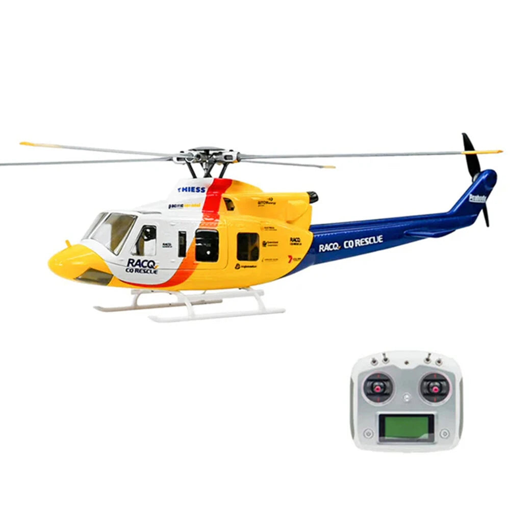 FLYWING Bell 412 470L V4 Military Rescue RC Helicopter Upgraded ACE flight control System RTF Helicopter