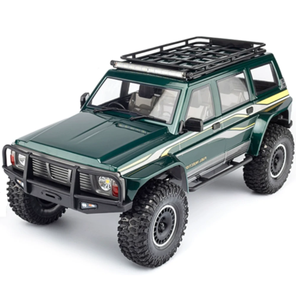 YIKONG YK4107 PRO 1/10 4WD RC Car Rock Crawler Two Speed Differential Lock LCG Chassis Tank Turn LED Lights Off-Road Climbing Truck