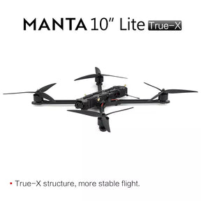 Manta 10 X Lite 10inch FPV Drone BNF Long Range Heavy Payload Cinematic Drone Analog 5.8G VTX FPV Drone Kits