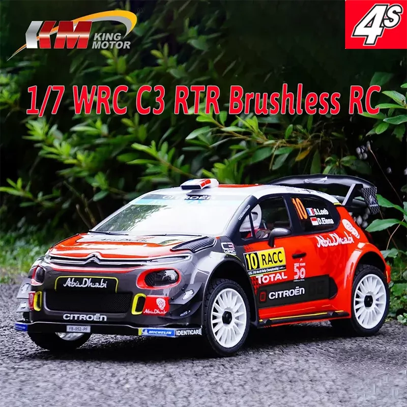 TRACTION HOBBY KM WRC C3 1/7 RC Car 4WD Drift Rally Racing Brushless 2.4GHz Off-road Model RTR