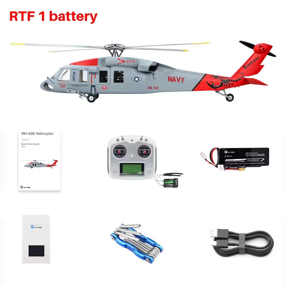 FLYWING MH-60R Jayhawk 470L Scale RC Helicopter GPS ACE Flight Controller RTF Helicopter