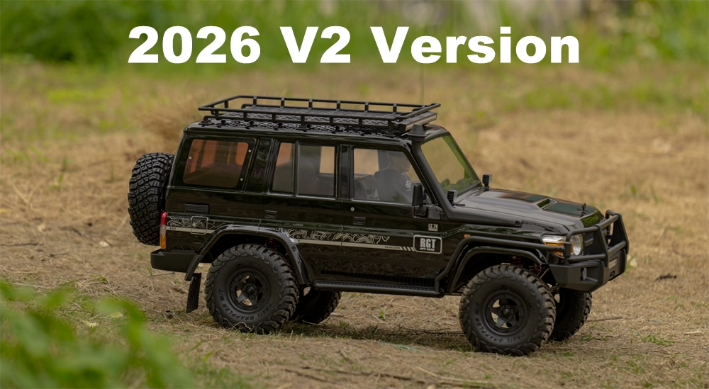 RGT EX86190 LC76 Rescuer V2 4WD RC Car Off-Road Climbing Truck 1/10 Rock Crawler Car Toys