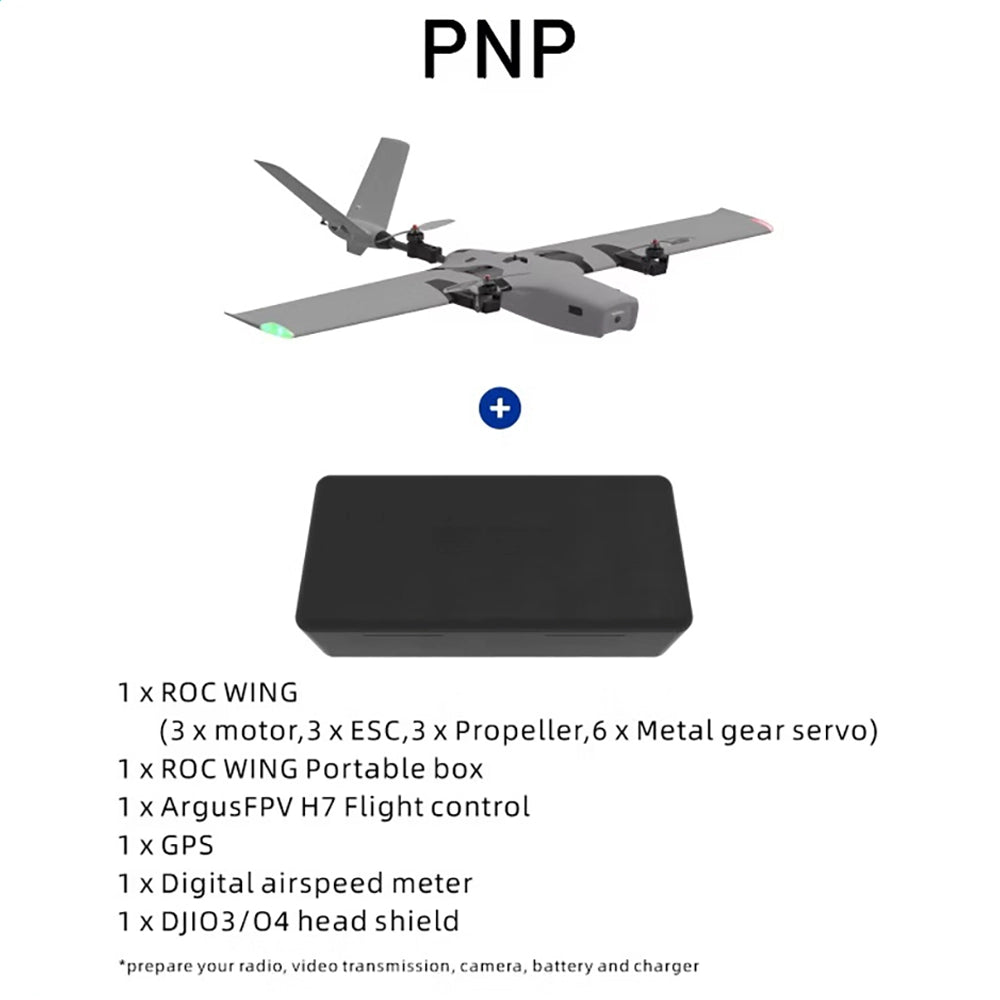 AFModel ROCWING VTOL Drone 3-axis FPV Fixed-wing Airplane UAV Model Airplane Reconnaissance Airplane
