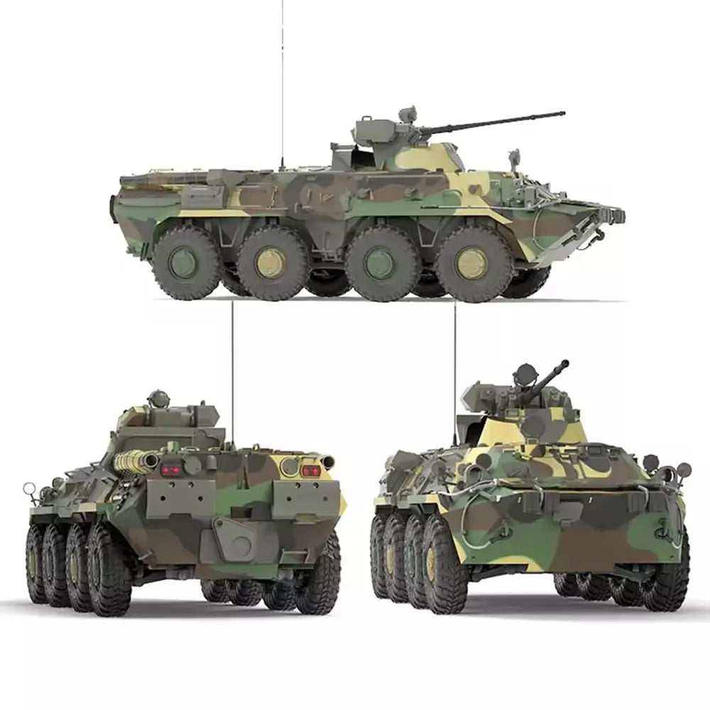CROSSRC BT8 Rhino 8WD 1/12 RC Simulated military vehicle RC Wheeled Armored Car Amphibious Model Toy KIT/RTR