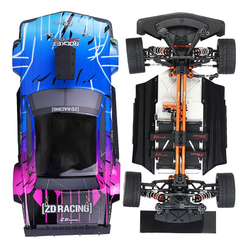 ZD Racing EX07 1/7 4WD RC Car High-Speed 130km/h Professional Flat Drift Sports Car Electric RC Model Toys Gift