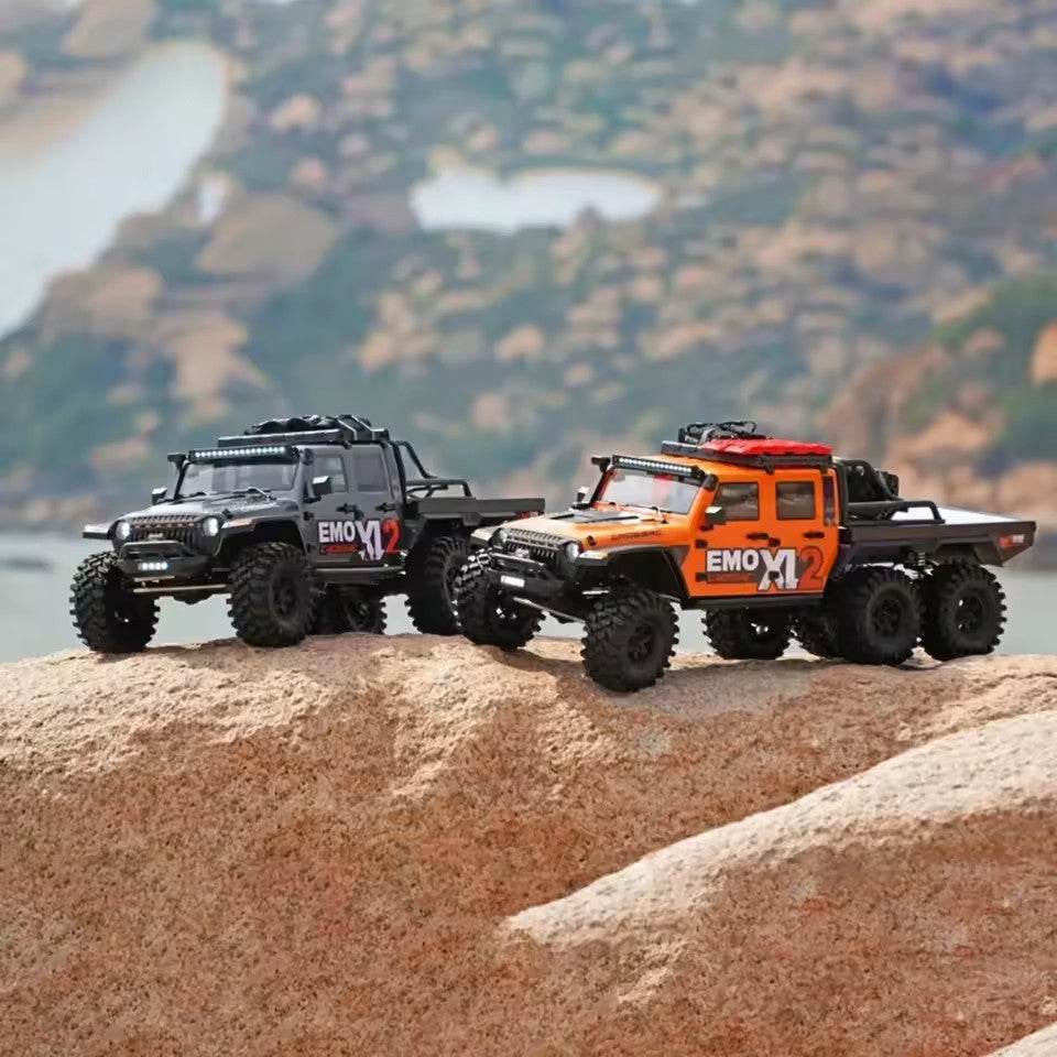 CROSSRC EMO XL2 Big Mustang 6x6 6WD RC Crawler Car 1/8 Differential Lock Off Road Climbing Vehicles