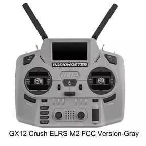 Radiomaster GX12 Crush 1000HZ 3D Digital CNC Hall Gimbal Dual Band Antenna Gemini XROSSBAND EXpressLRS Radio Controller
