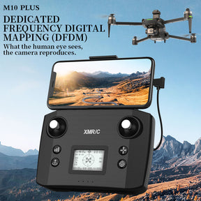 XMR/C M10 PLUS 4K Drone 3-axis Gimbal Brushless GPS 5G Obstacle Avoidance Quadcopter Optional Screen Remote Control