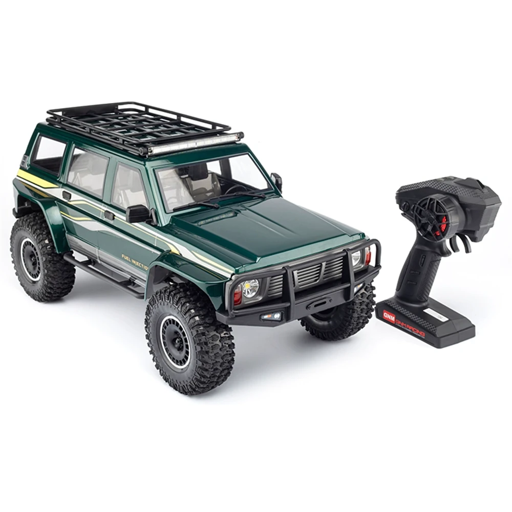 YIKONG YK4107 PRO 1/10 4WD RC Car Rock Crawler Two Speed Differential Lock LCG Chassis Tank Turn LED Lights Off-Road Climbing Truck