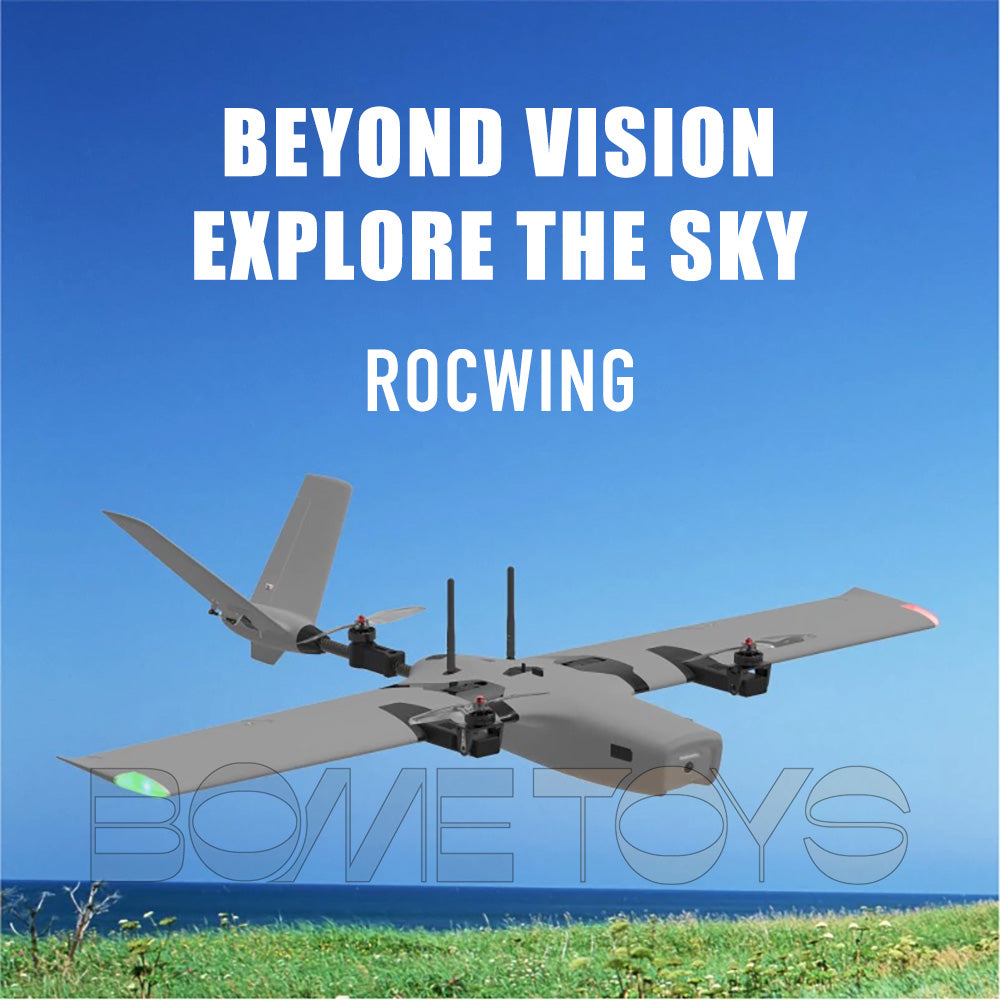 AFModel ROCWING VTOL Drone 3-axis FPV Fixed-wing Airplane UAV Model Airplane Reconnaissance Airplane