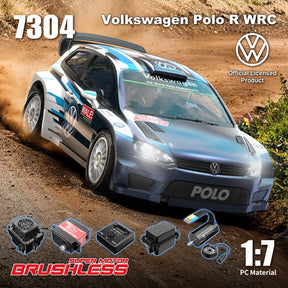 MJX Hyper Go 7304 RC Car 1/7 Volkswagen Polo R WRC RC Rally Car 4S Brushless 60km/H Official Licensed