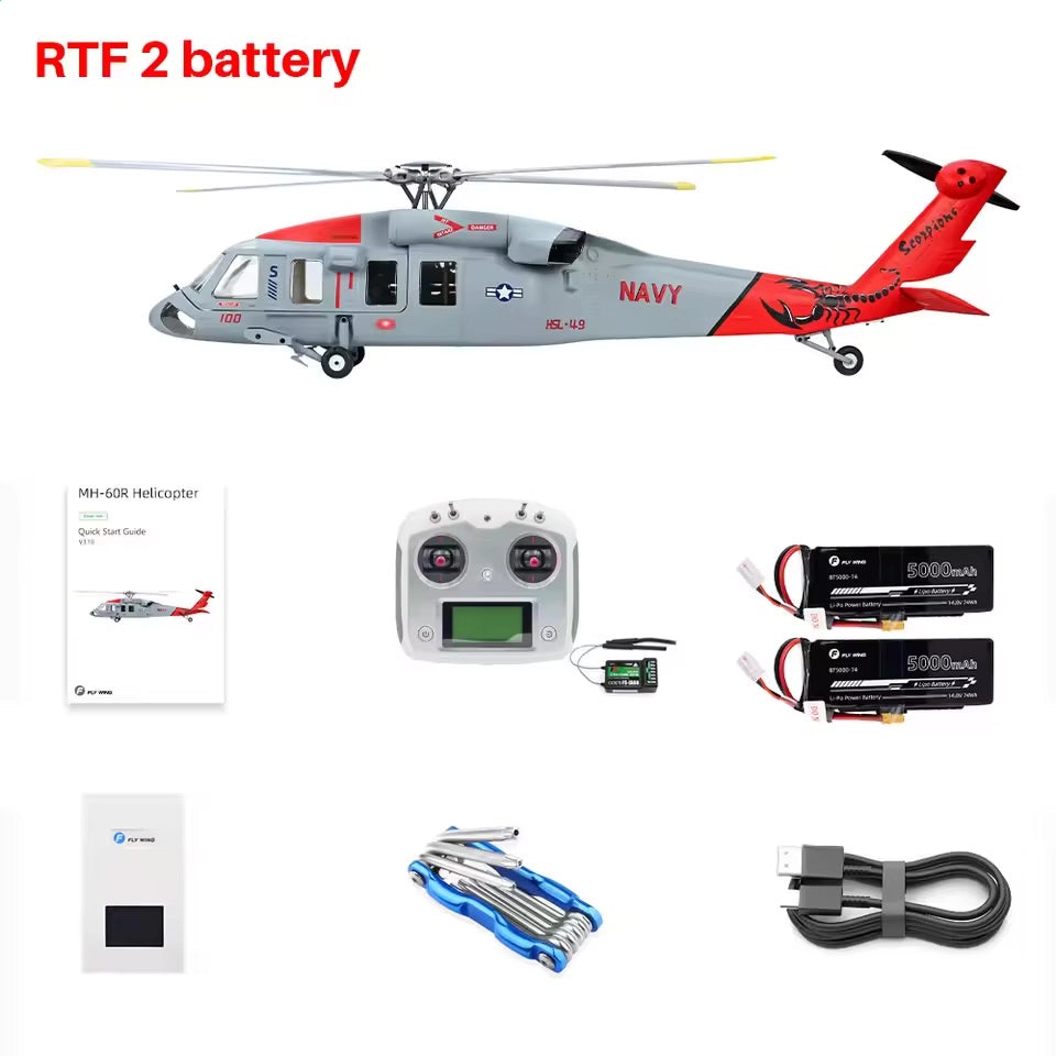 FLYWING MH-60R Jayhawk 470L Scale RC Helicopter GPS ACE Flight Controller RTF Helicopter