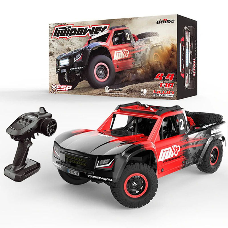 UDIRC 1002 1002SE RC Car 1/10 2.4G 4WD 60km/h Brushless Short Course Truck LED Light Gyro All Terrain Desert Off Road Truck