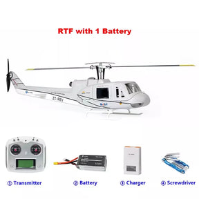 FLYWING UH Huey Helicopter V4 Upgrade Version 450L Class 6CH Brushless GPS Stabilized Altitude Hold RC Helicopter H1 Flight Controller