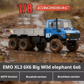 CROSSRC EMO X6 Big Hippo XL3 Big Wild Elephant 1/8 RC Car 4x4/6x6 Climbing Crawler Truck Off-Road Truck