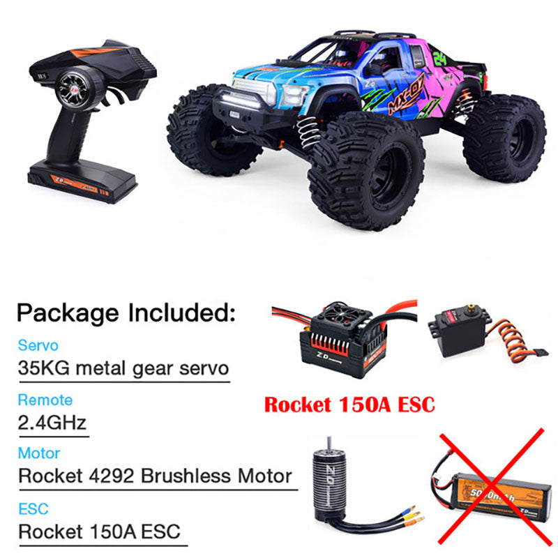 ZD Racing MX 07 1/7 4WD 8S Brushless Monster Truck 80km/h | bometoys