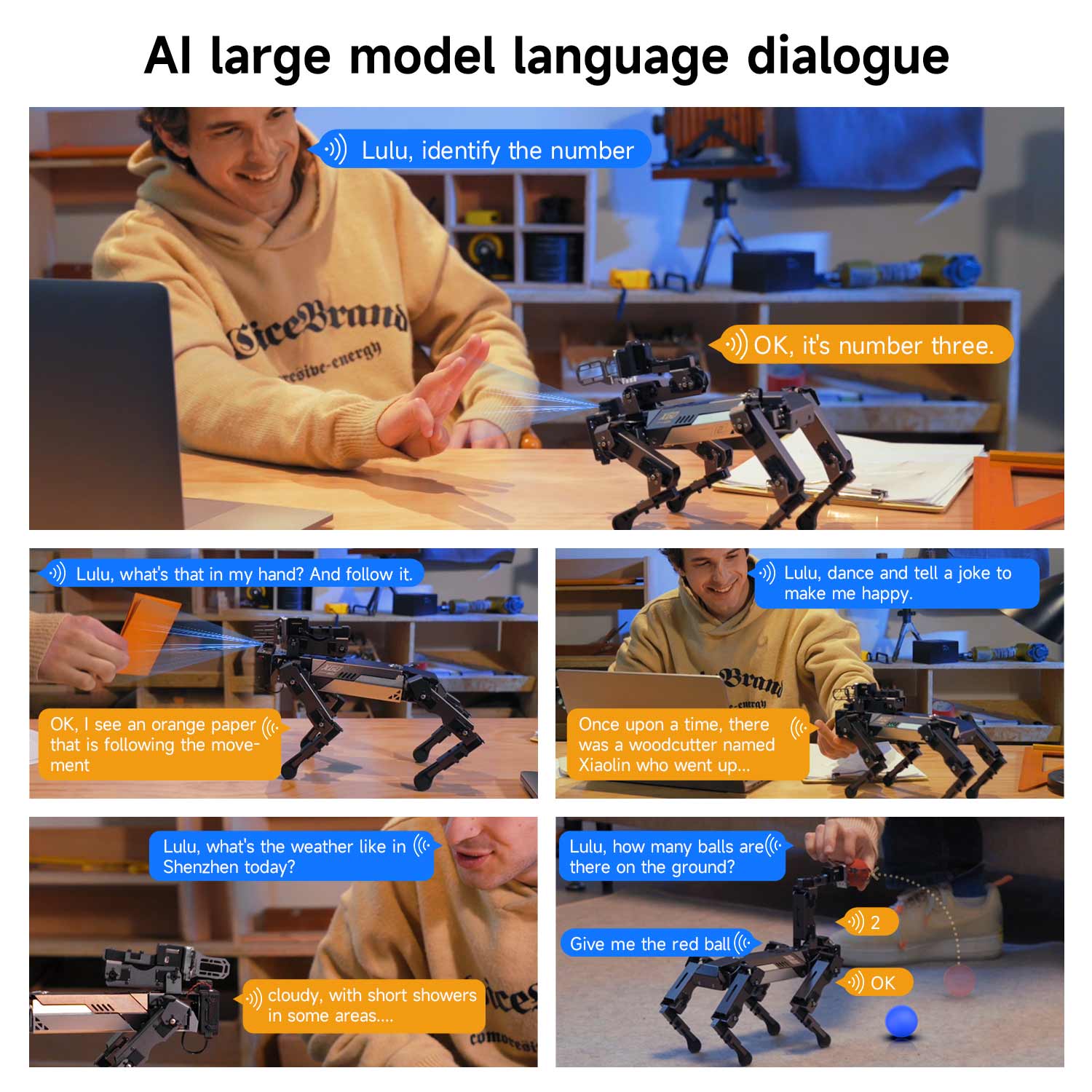 Yahboom DOGZILLA-Lite 15DOF AI Large Model Bionic Robot Dog STEM Education Python Programming Robot
