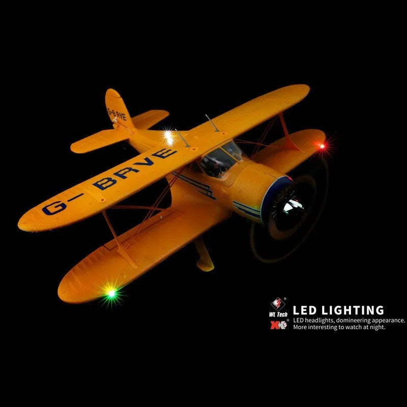 WLtoys XK A300-Beech D17S Biplane RC Plane 3D/6G System Real Fixed Wing RC Toy RC Airplane Gift