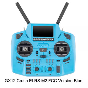Radiomaster GX12 Crush 1000HZ 3D Digital CNC Hall Gimbal Dual Band Antenna Gemini XROSSBAND EXpressLRS Radio Controller