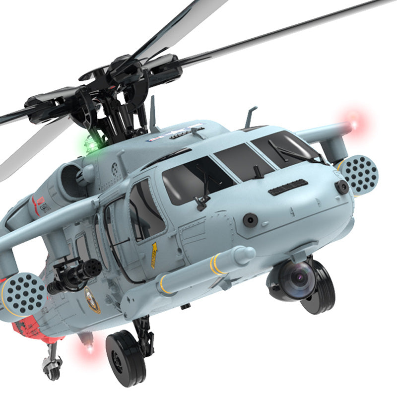 YXZNRC F09-H Naval Eagle RC Helicopter 6CH 6-Axis Gyro GPS Optical Flow Positioning 5.8G FPV Camera Dual Brushless Combat Helicopter