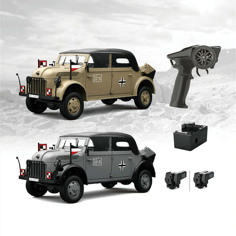 HG HG4-52 TRASPED STEYR COMMAND VEHICLE RC Car 1/18 4WD Off-Road Climbing Truck LED Light Simulated Sound Full Proportional RC Toys