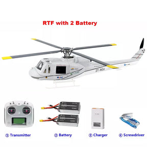 FLYWING Huey UH-1 V4 450L RC Helicopter 6CH GPS Stabilized Altitude Hold Helicopter RTF Upgraded ACE flight control System