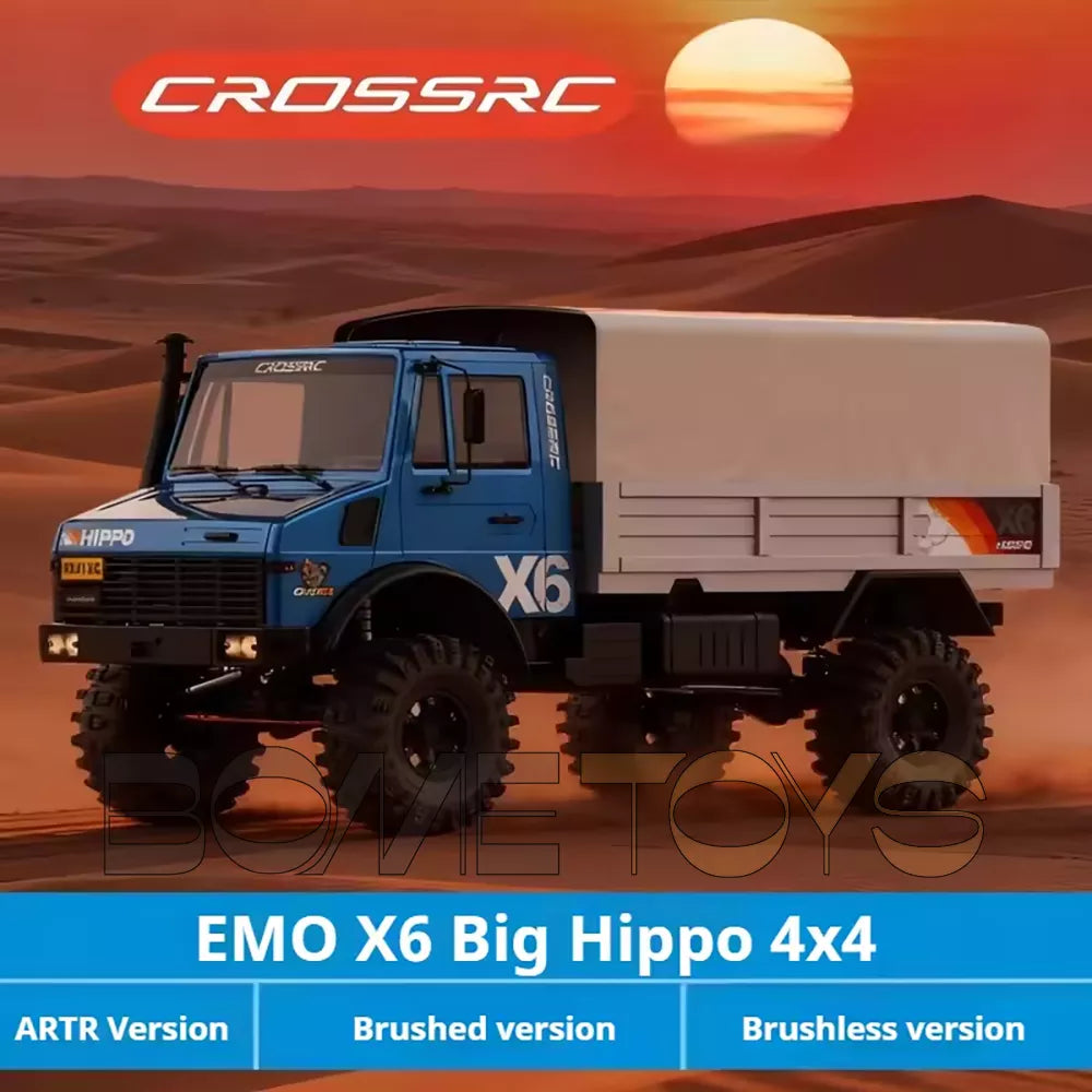 CROSSRC EMO X6 Big Hippo XL3 Big Wild Elephant 1/8 RC Car 4x4/6x6 Climbing Crawler Truck Off-Road Truck