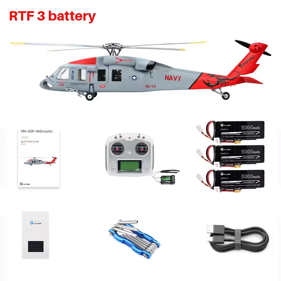 FLYWING MH-60R Jayhawk 470L Scale RC Helicopter GPS ACE Flight Controller RTF Helicopter
