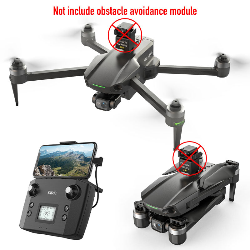 XMR/C M10 PLUS 4K Drone 3-axis Gimbal Brushless GPS 5G Obstacle Avoidance Quadcopter Optional Screen Remote Control