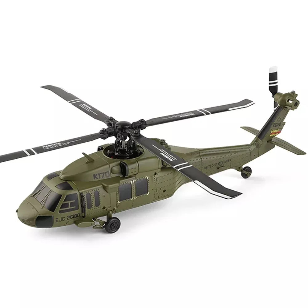 Wltoys K170 Black Hawk UH-60L RC Helicopter 4 CH Four Propeller Simulation Brushless Fixed Height Helicopter