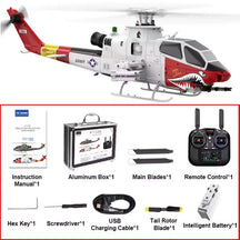 YUXIANG F112S AH-1 Cobra RC Helicopter 9CH GPS Optical Flow Localization TOF Altitude Hold Brushless Motor 1:32 Scale Helicopter
