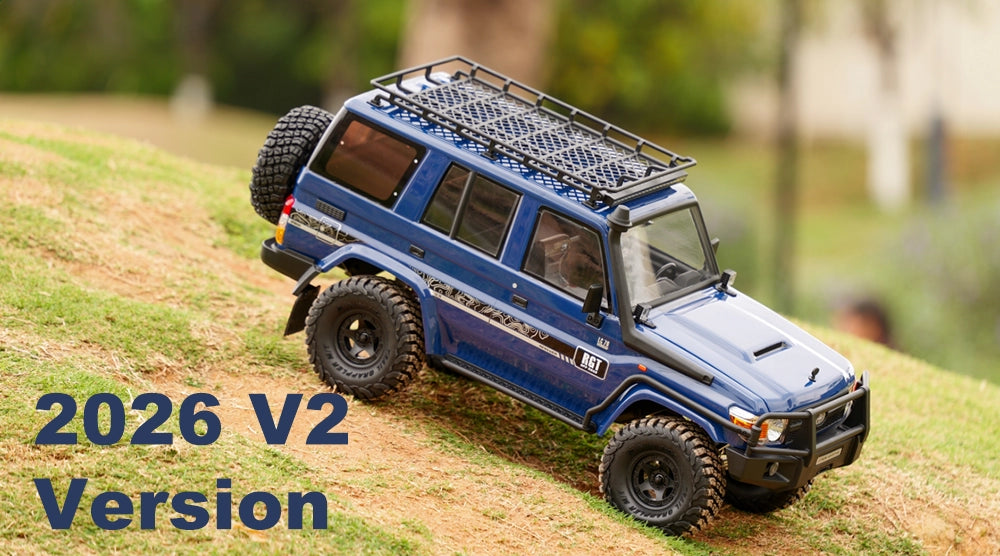 RGT EX86190 LC76 Rescuer V2 4WD RC Car Off-Road Climbing Truck 1/10 Rock Crawler Car Toys