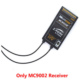 Microzone MC8B 2.4G 8CH Remote Control Transmitter & MC9002 CH Receiver Radio System for RC Aircraft Fixed-wing Helicopter Drone