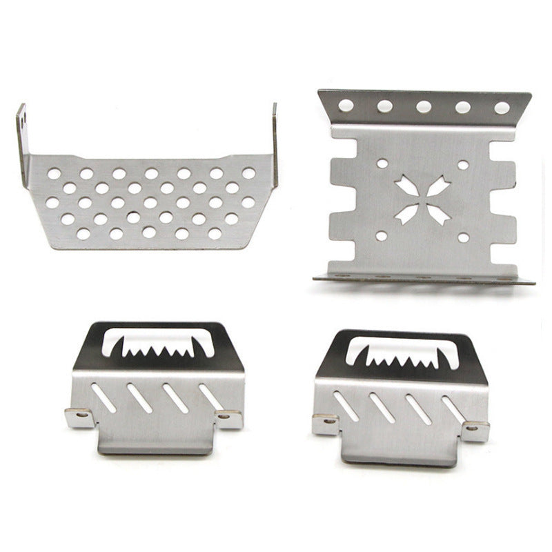 YIKONG RC Car Chassis Armor Front Guard Rear Guard Set for YK4102 4103 4082 1/8 1/10