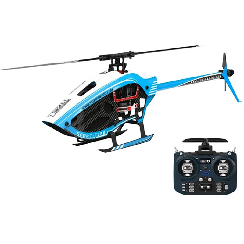 YXZNRC F280 6-Axis Gyro 3D6G Dual Brushless Direct Drive Motor Flybarless 2.4G 6CH RC Helicopter