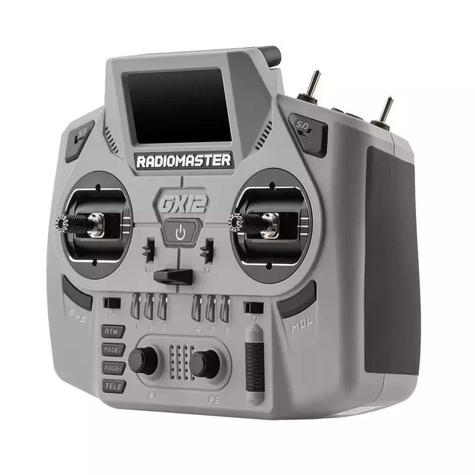 Radiomaster GX12 Crush 1000HZ 3D Digital CNC Hall Gimbal Dual Band Antenna Gemini XROSSBAND EXpressLRS Radio Controller