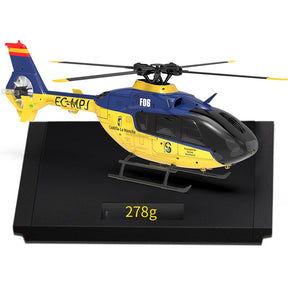 YXZNRC F06 EC135 2.4G 6CH RC Helicopter RTF Direct Drive Dual Brushless One Key 3D Roll Flybarless 1:36 Scale Helicopter toy