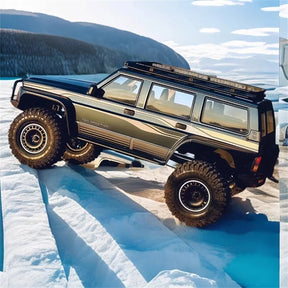 YIKONG YK4107 PRO 1/10 4WD RC Car Rock Crawler Two Speed Differential Lock LCG Chassis Tank Turn LED Lights Off-Road Climbing Truck