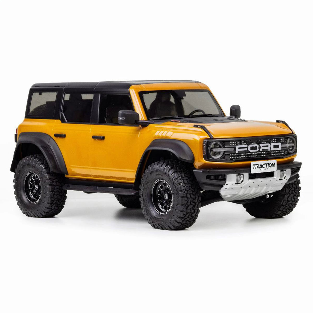 TRACTION HOBBY KM Ford Bronco Raptor 1/8 Brushless RC Crawler RTR with 4WD and Remote Locking Diffs