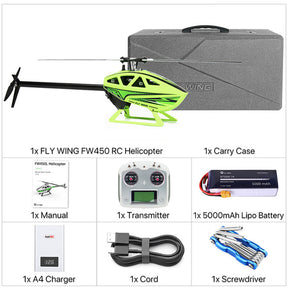 FLYWING FW450L V3 3D Auto Acrobatics GPS Altitude Hold RC Helicopter RTF Upgraded ACE flight control System