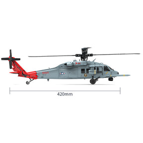 YXZNRC F09-H Naval Eagle RC Helicopter 6CH 6-Axis Gyro GPS Optical Flow Positioning 5.8G FPV Camera Dual Brushless Combat Helicopter