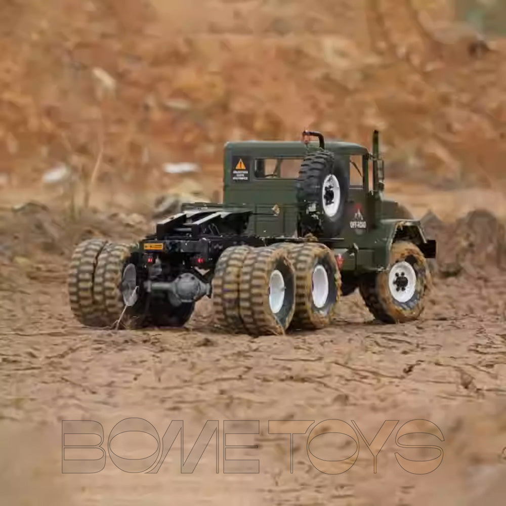 CROSSRC HC10 Military Truck 1/12 RC Car 6WD Transport Off-Road Tractor 10 Tires Dual Speed Vehicle KIT/RTR